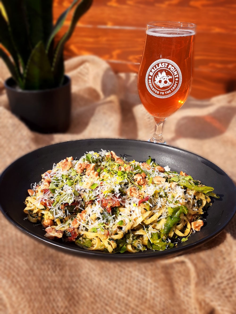 Linguini and Kale Pesto Salad