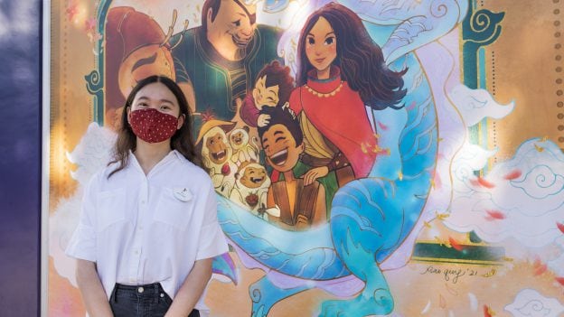 Imagineer Xiao Qing Chen Designs Artwork Inspired by Disney’s 'Raya and the Last Dragon' for Downtown Disney District