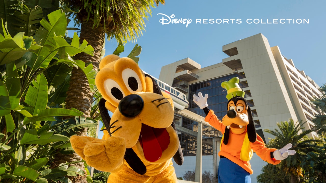 Disney Resort Collection graphic with Pluto and Goofy