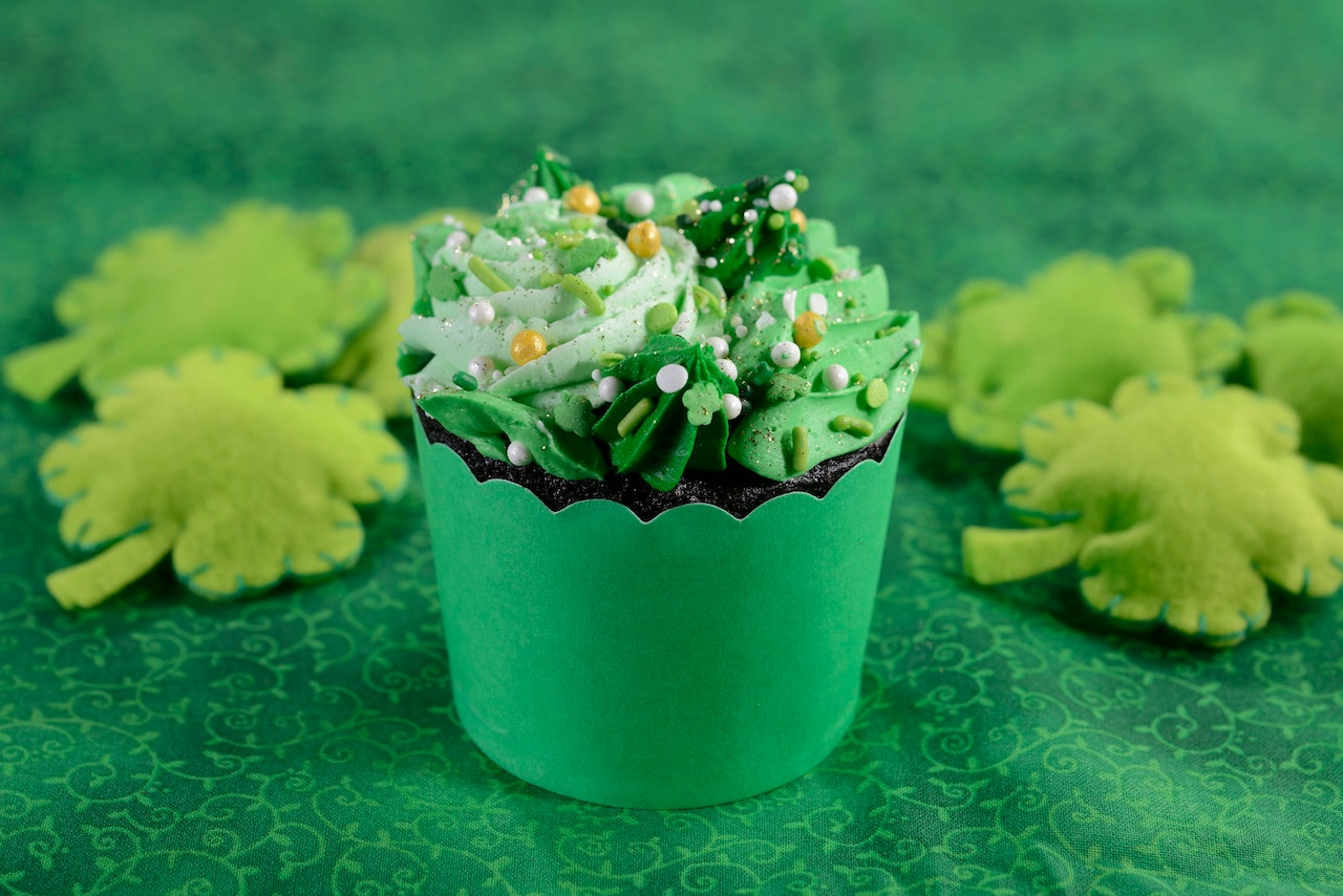 Luck of the Green Chocolate cupcake from Landscape of Flavors at Disney’s Art of Animation Resort and Everything Pop Shopping and Dining at Disney’s Pop Century Resort