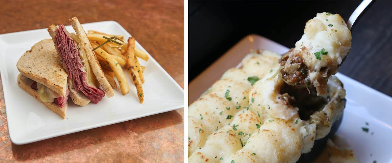 Corned Beef Reuben and Shepherd’s Pie from City Works Eatery & Pour House at Disney Springs