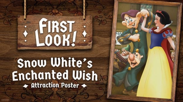 Snow White’s Enchanted Wish Attraction Poster at Disneyland Park