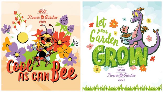 Collage of two Taste of EPCOT Flower & Garden Festival wallpapers