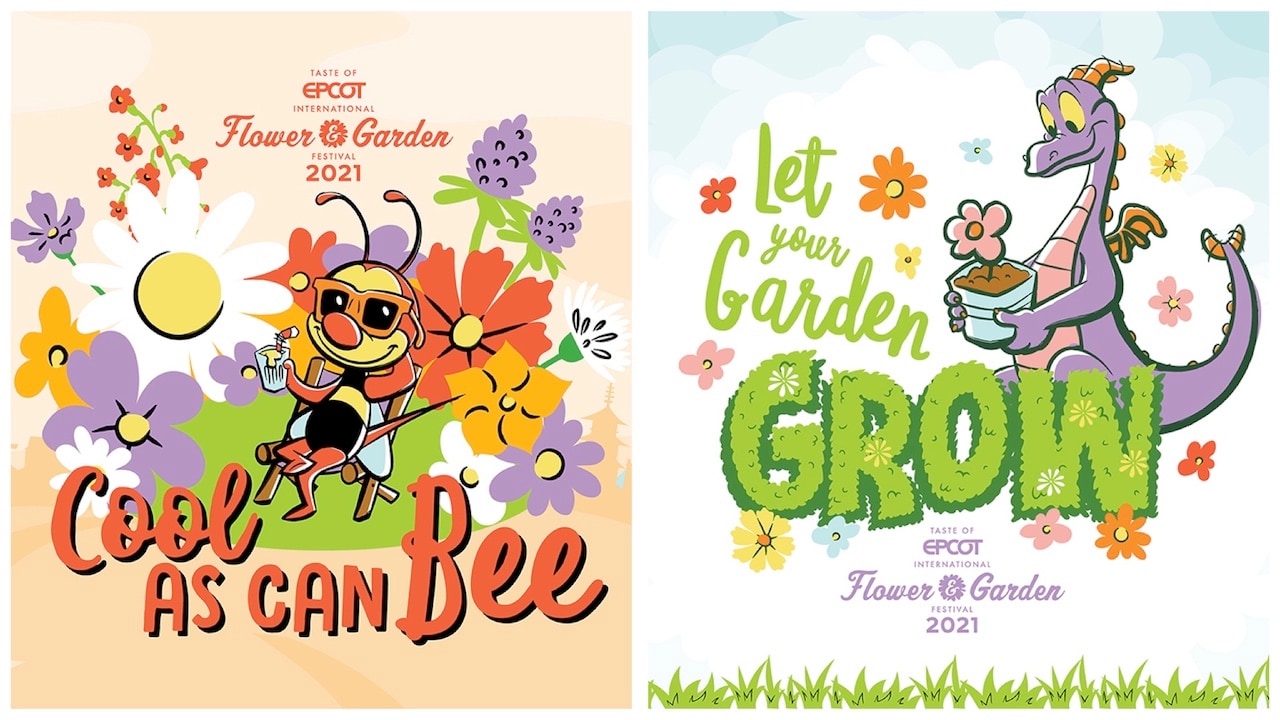 New Disney Wallpapers Featuring Figment and Spike the Bee from EPCOT Flower  and Garden Festival