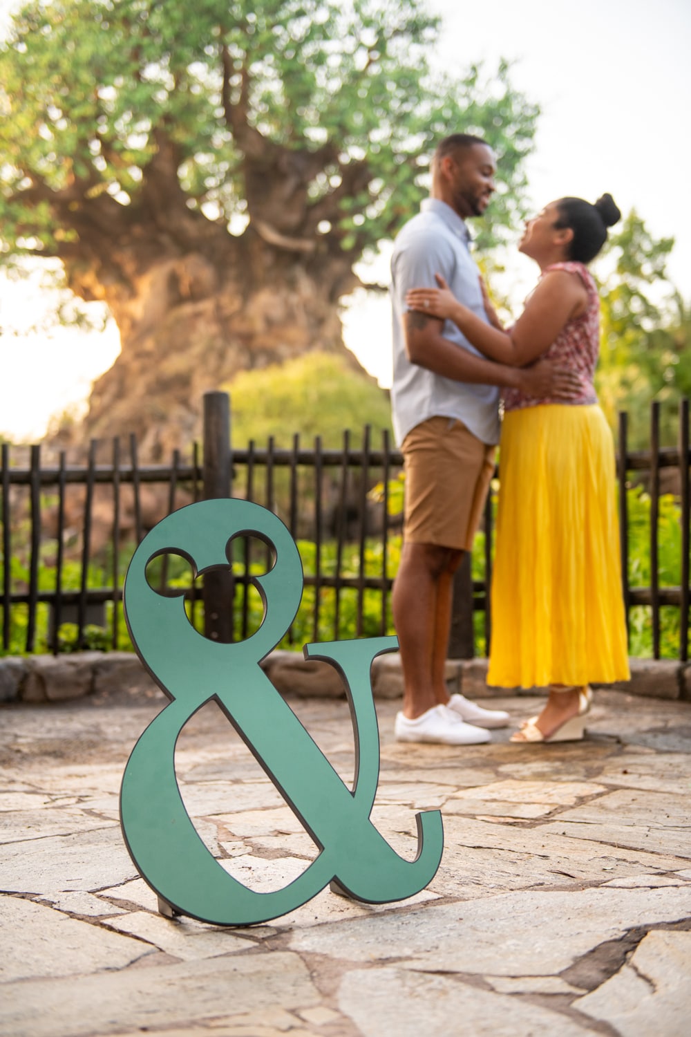 Couple in front of Tree of Life