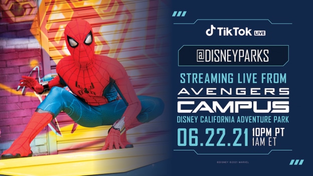 Graphic for TikTok Live from #AvengersCampus