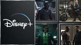 Collage of Marvel series and movies on Disney+