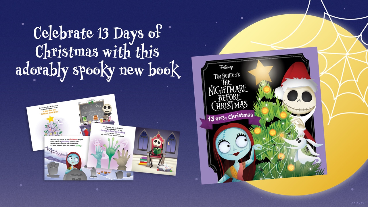 Get a Sneak Peek at Jerrod Maruyama's Artwork Inside the New Picture Book,  Tim Burton's The Nightmare Before Christmas: 13 Days of Christmas