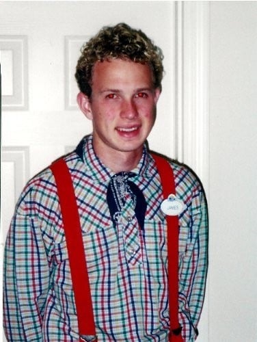 Disneyland Resort James Heath shortly after being hired into his first cast member role as a Food & Beverage Host