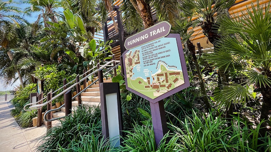 Running trail map at 