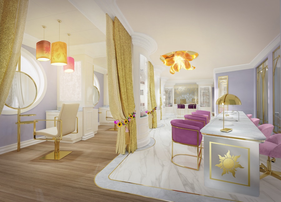 Rendering of Untangled Salon coming to the Disney Wish