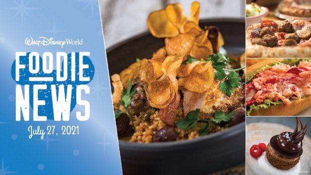 Graphic for Foodie News for July 2021 at Walt Disney World Resort