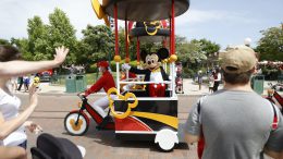 Mickey Mouse on Main Street U.S.A. at Disneyland Park in Disneyland Paris