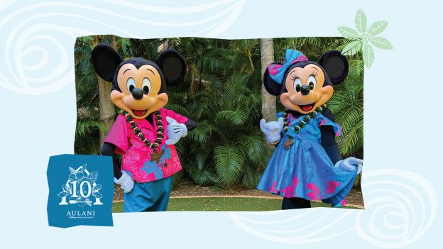 Mickey Mouse and Minnie Mouse at Aulani, A Disney Resort & Spa