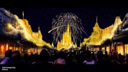 Rendering is the new “Disney Enchantment” nighttime show coming to Magic Kingdom Park