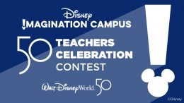 Graphic for the Disney Imagination Campus 50 Teachers Celebration at Walt Disney World Resort