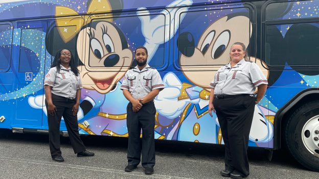 Cast first to see new Disney Transportation 50th anniversary wraps