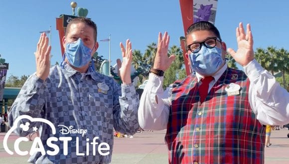 David and Jr. at the Disneyland Resort