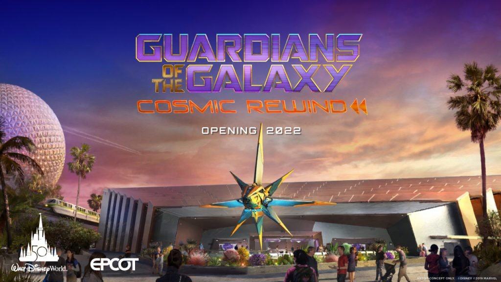Guardians of the Galaxy: Cosmic Rewind - Opening 2022 at EPCOT