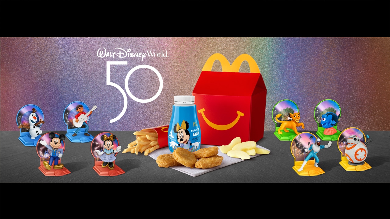McDonalds - Disney ディズニー Millenium Glasses - Happy Meal Set