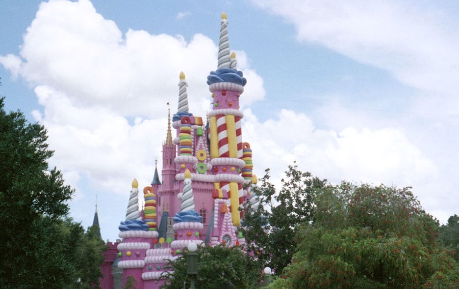 Cinderella Castle celebrating Walt Disney World's 25th anniversary