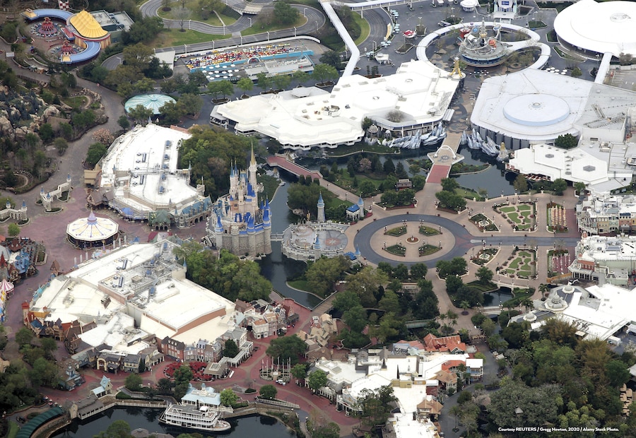 Aerial image of Magic Kingdom Park