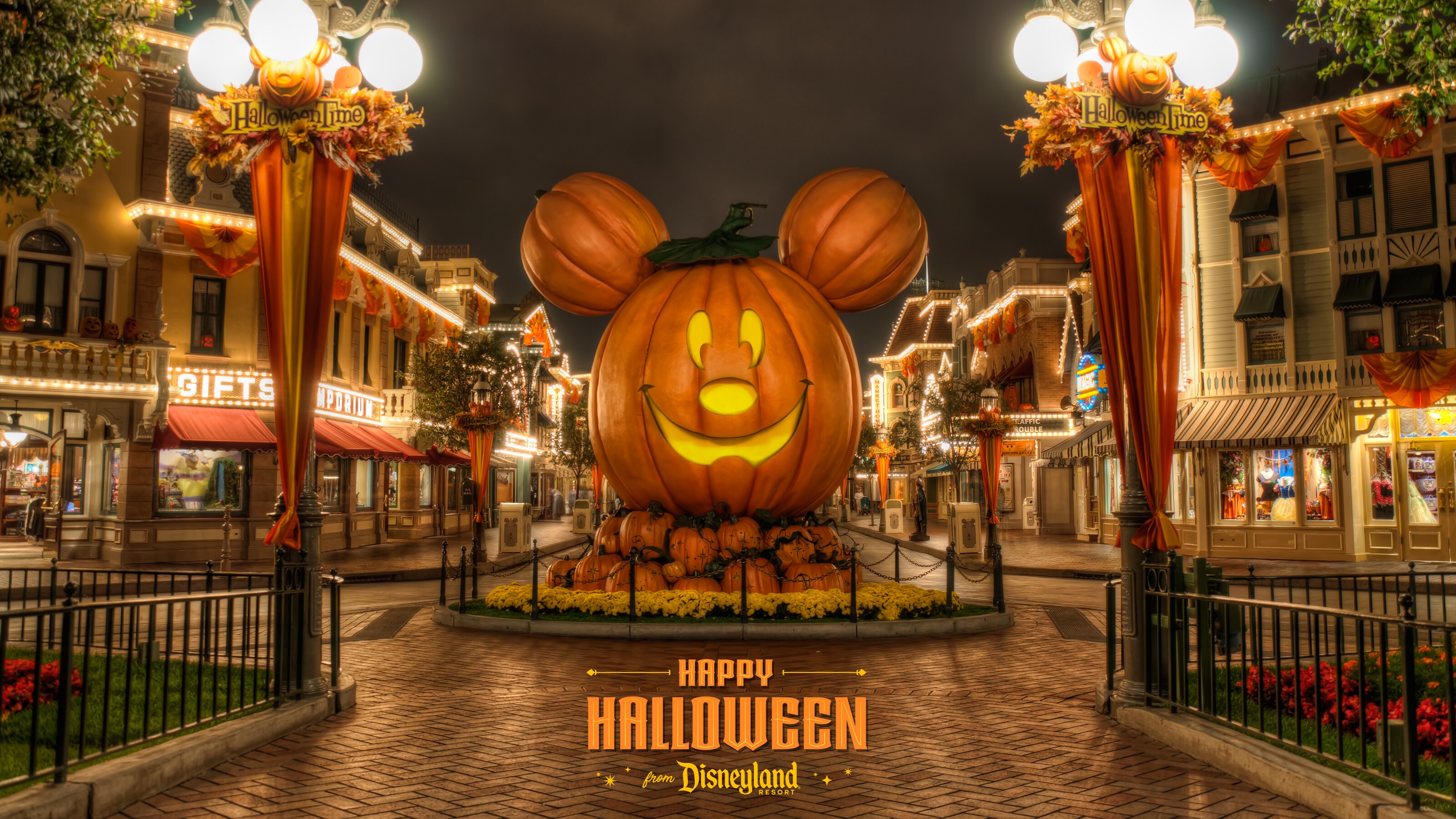 21 Disneyland Mickey Pumpkin Wallpaper Desktop Ipad Disney Parks Blog