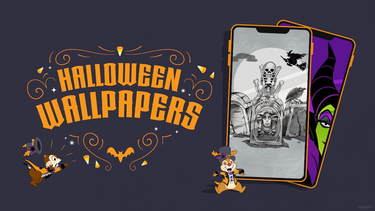 New Wickedly Wonderful Wallpapers Materialize For A Terror Iffic Disney Parks Halloween Disney Parks Blog