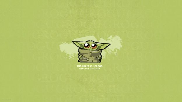 New Force-Filled Grogu Disney Parks Wallpaper Is Out-Of-This-Galaxy  Adorable | Disney Parks Blog