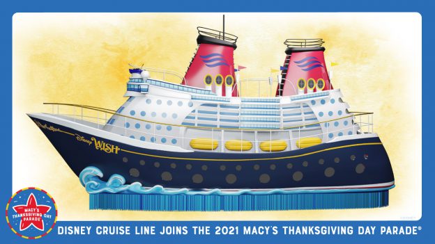 Disney Cruise Line Disney Wish Macy's Thanksgiving Day Float rendering