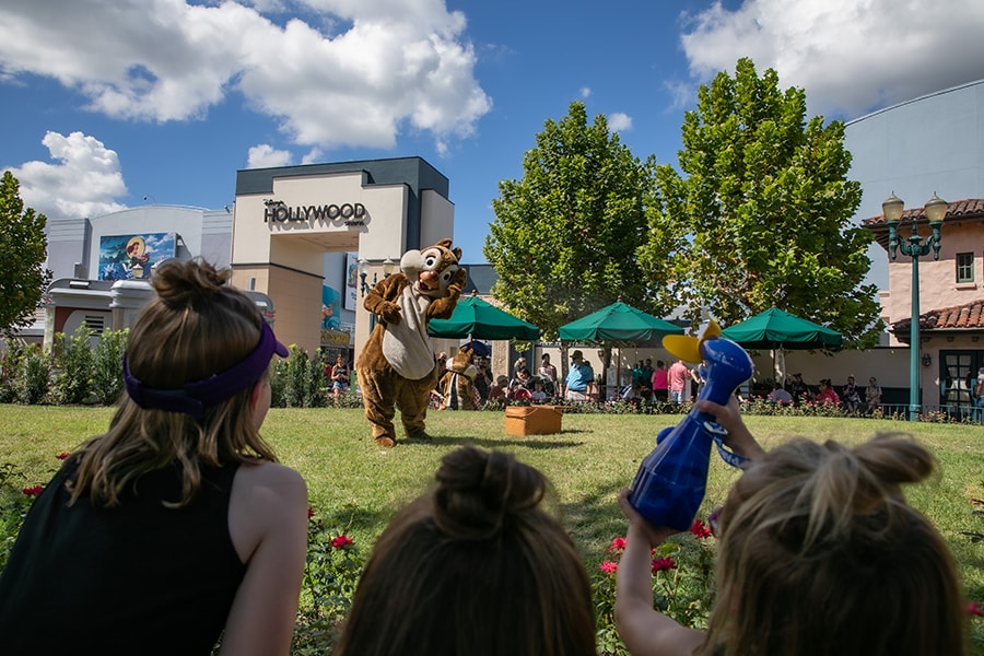 Chip n Dale wave to guest at Disney's Hollywood Studios