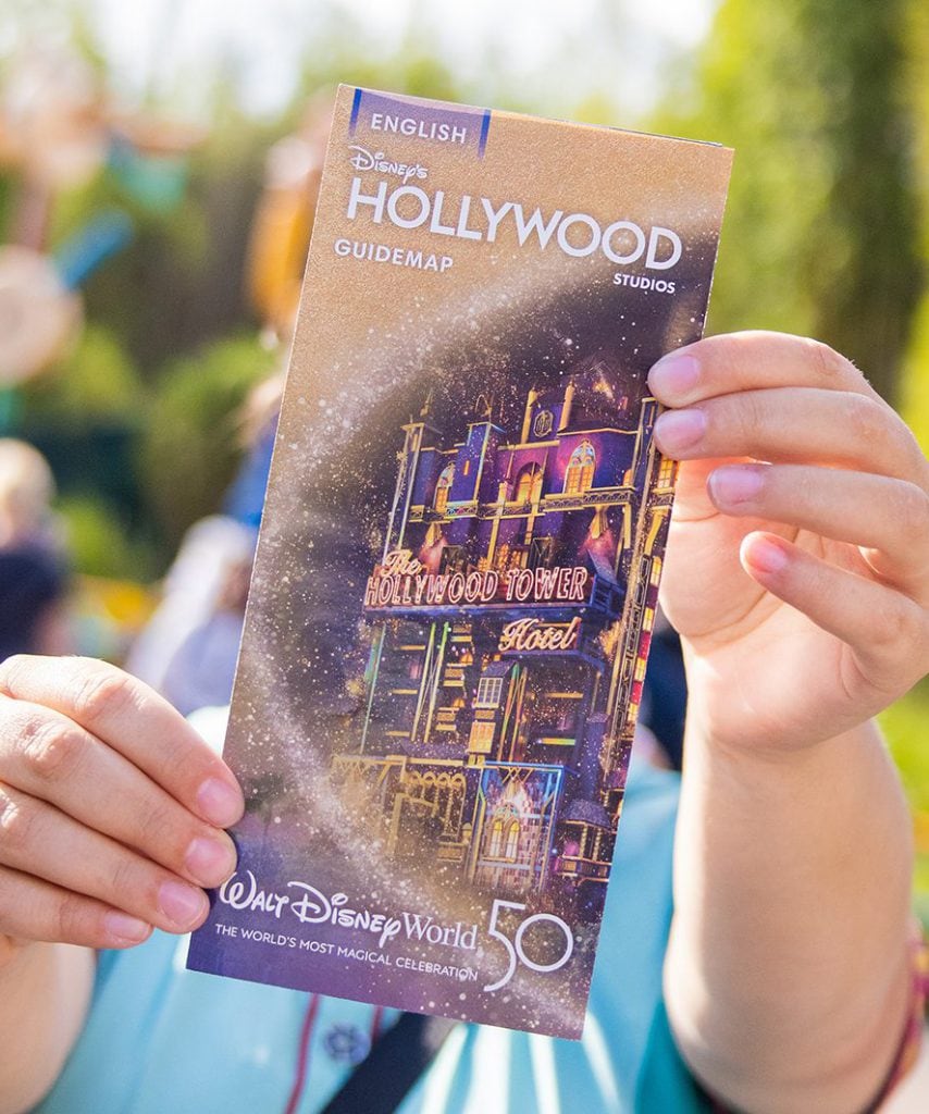 50th Anniversary Disney's Hollywood Studios park map