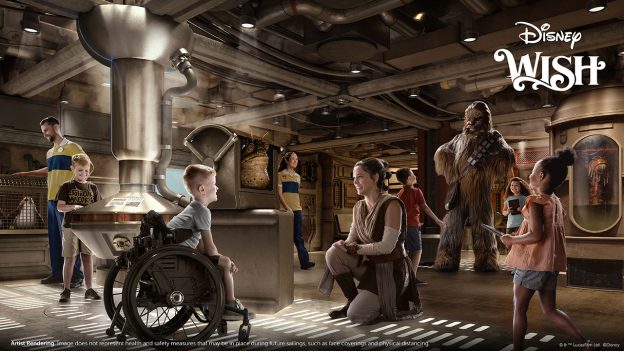 Disney Wish Star Wars: Cargo Bay - artist rendering