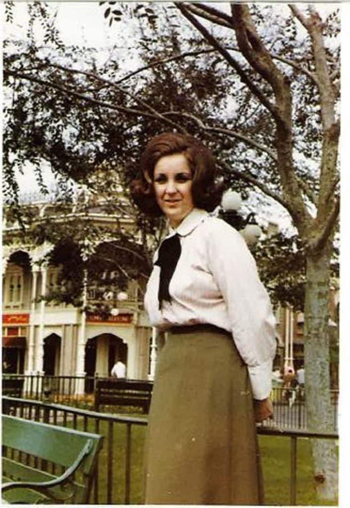 Kathy Luck on Main Street, U.S.A. in 1971