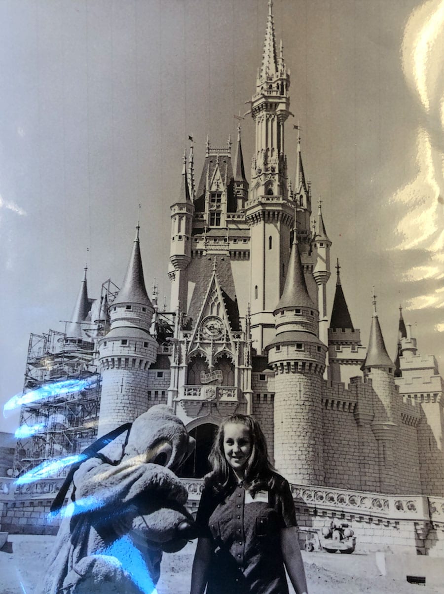 Kathy Luck in 1971 with Pluto