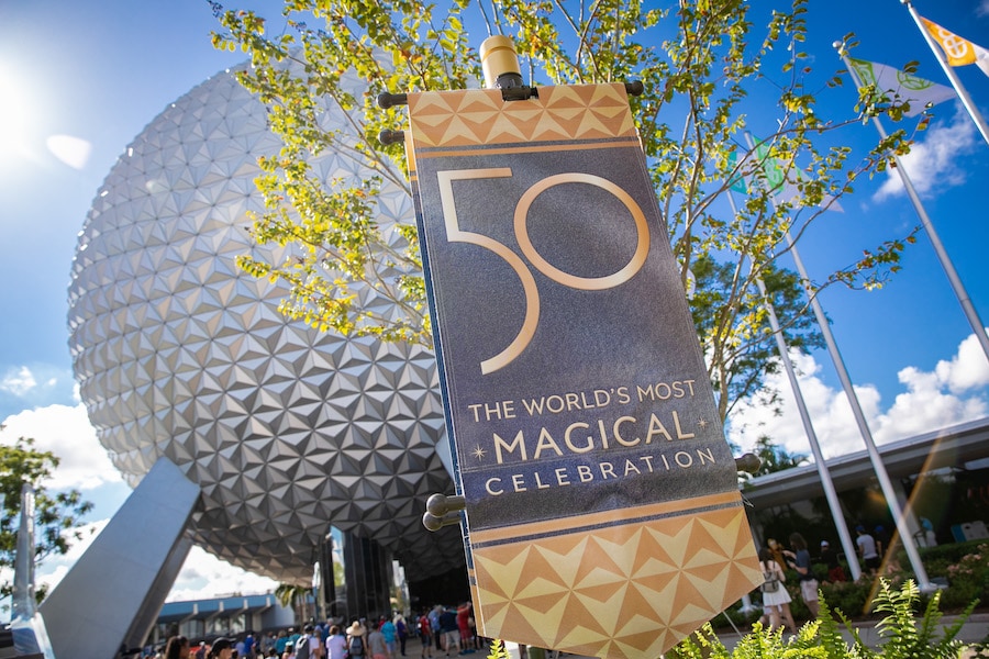The most magical celebration decoration in the world at EPCOT