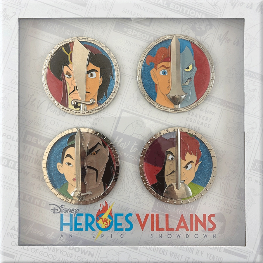Disney Epic Pins Heroes and villains sword pin collection