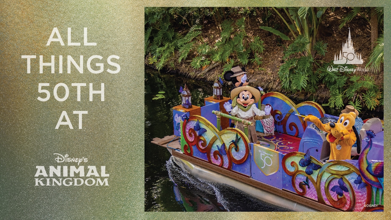 Disney's Animal Kingdom Celebrates 50th Anniversary of Walt Disney World  Resort with New Experiences, Dazzling Decor, Tantalizing Treats and More |  Disney Parks Blog