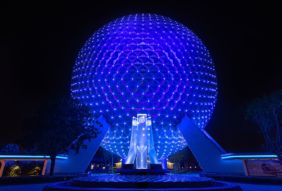 Spaceship Earth Disney Plus Day Blue