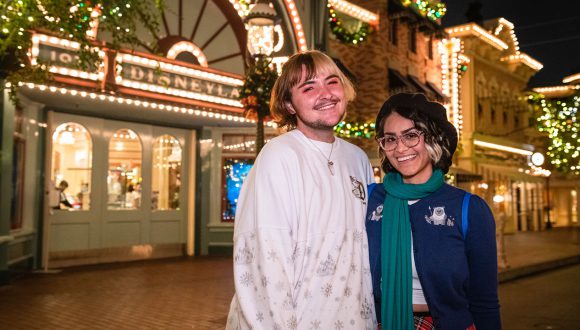 Guest Relations cast members Logan Grayson and Jessica De Leon at the cast preview.