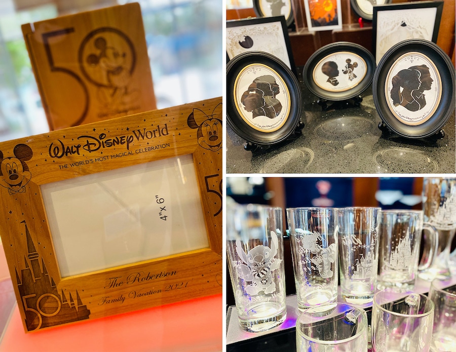 Personalized gifts options from Arribas Brothers at Disney Springs