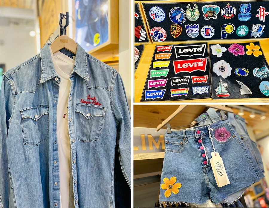 Personalized gifts options from Levi's at Disney Springs