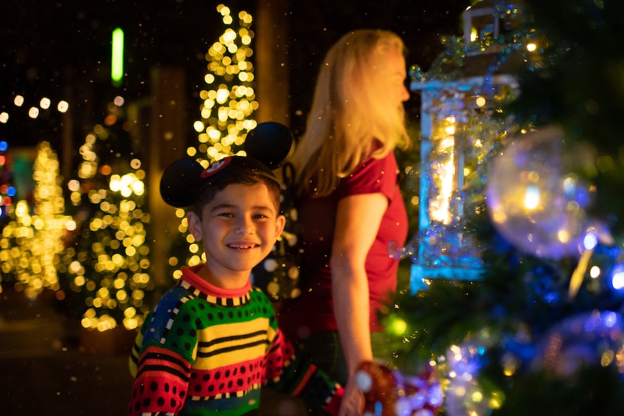 Walk through the Disney Springs Christmas tree presented by AdventHealth