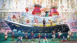 Rendering of the Disney Cruise Line float in the 2021 Macy's Thanksgiving Day Parade
