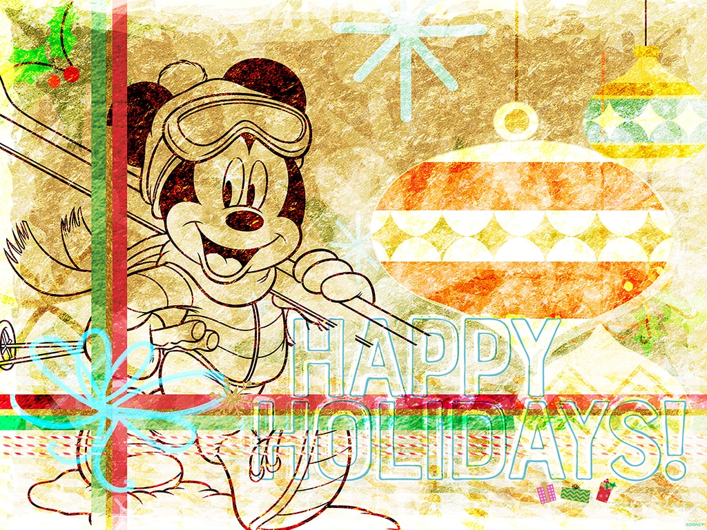 2021 Happy Holidays from Mickey Mouse Wallpaper – Desktop/iPad | Disney  Parks Blog