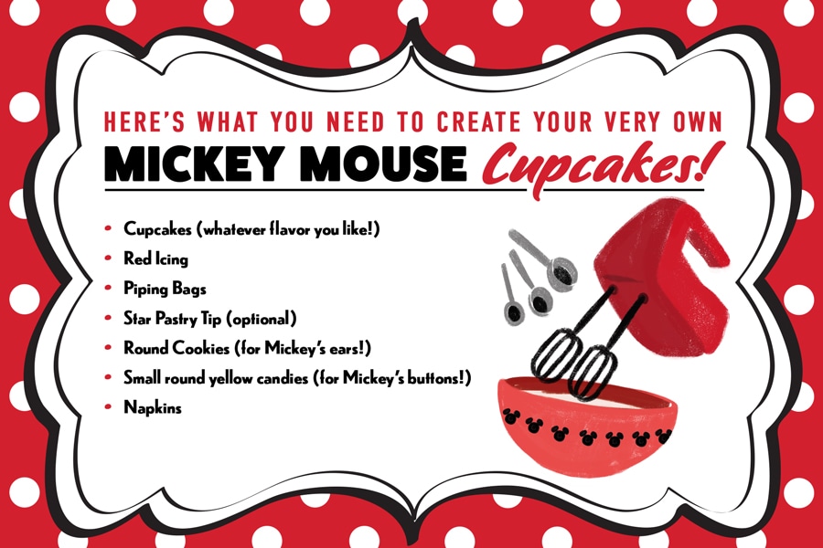 National Cupcake Day Mickey Mouse recipe
