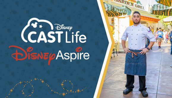 Disney Cast Life | Disney Aspire - Duke Brown in front of Paradise Garden Grill