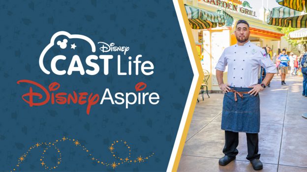 Disney Cast Life | Disney Aspire - Duke Brown in front of Paradise Garden Grill