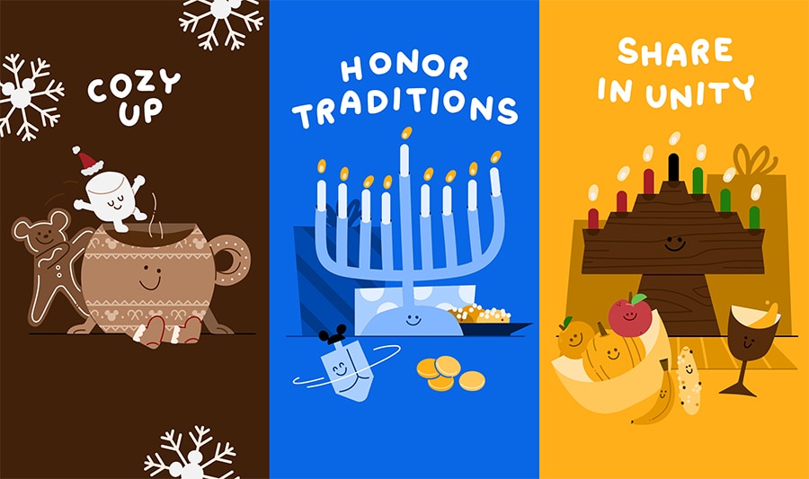 Cozy Up, Honor Traditions, Share in Unity