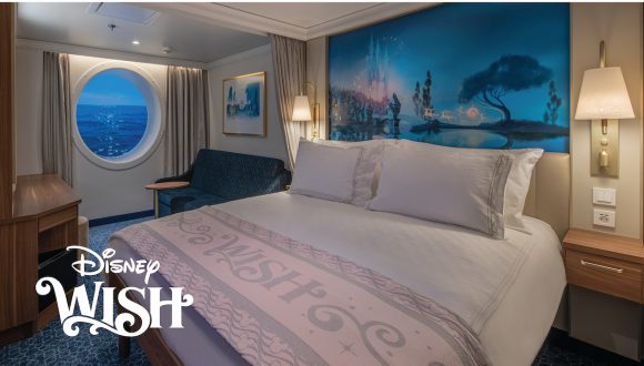Guest room on the Disney Wish